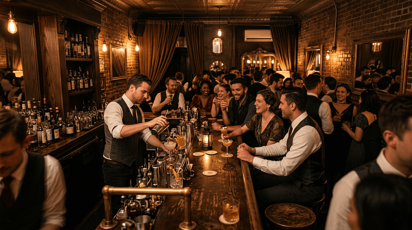 Speakeasy Drinks and Prohibition History Tour NYC
