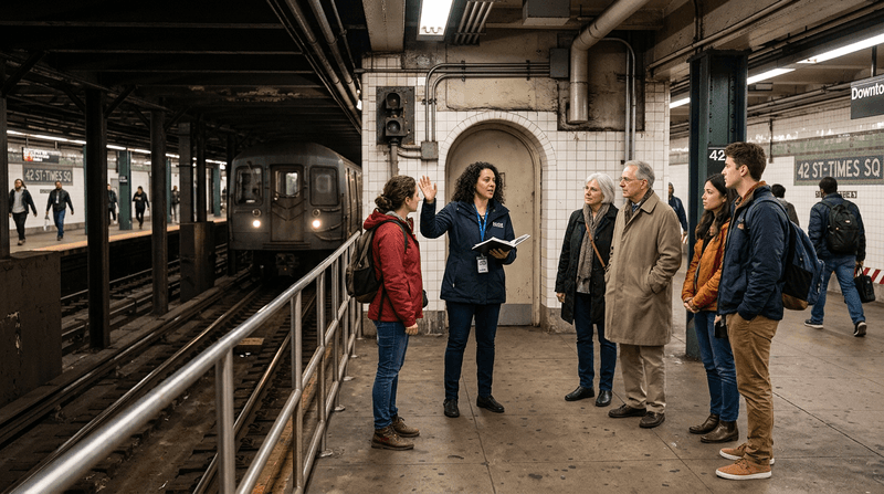 New York Lower Manhattan Subway Guided Tour