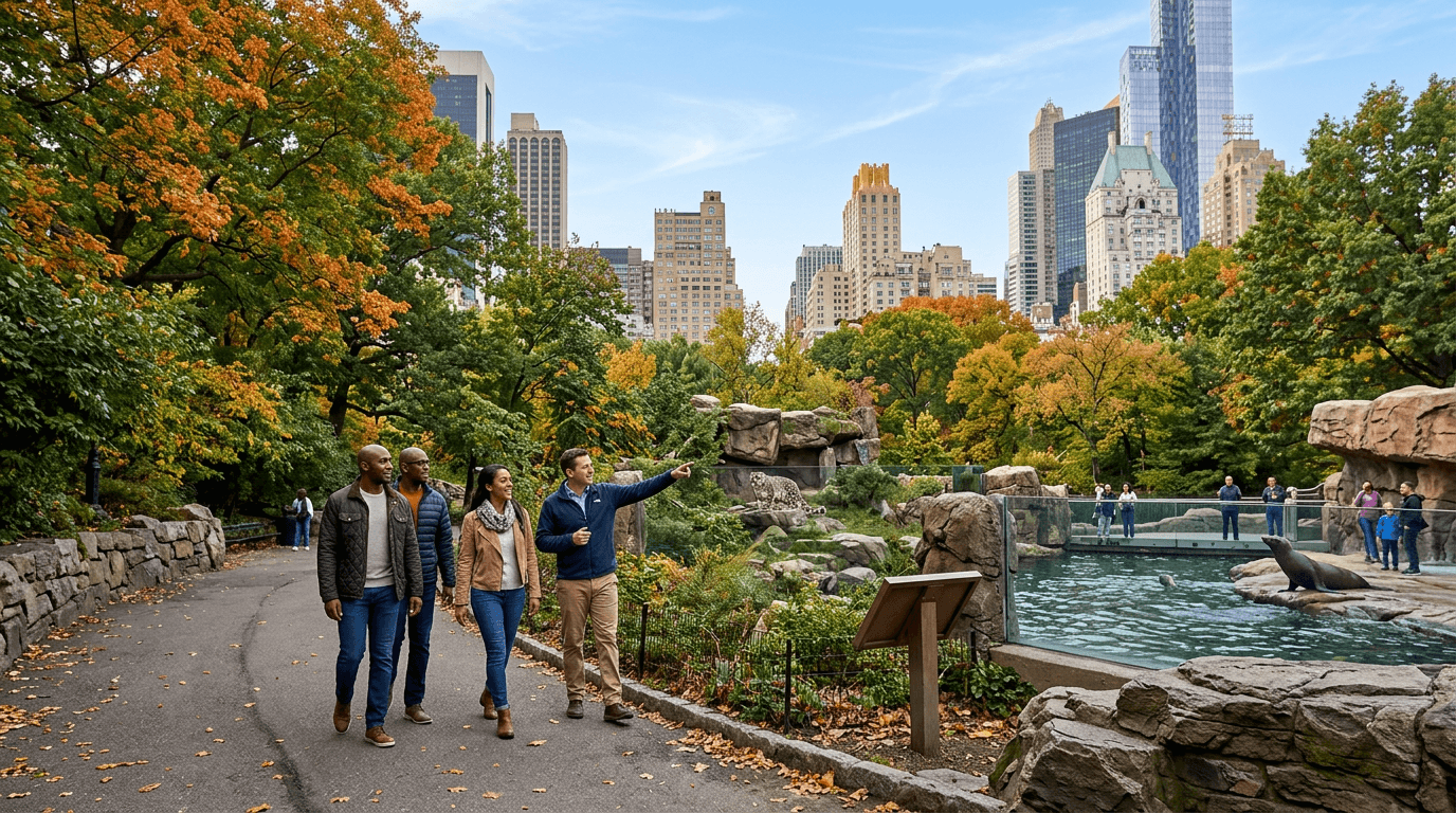 See 30 Top New York Sights (Walking Tour) & Visit Central Park Zoo.