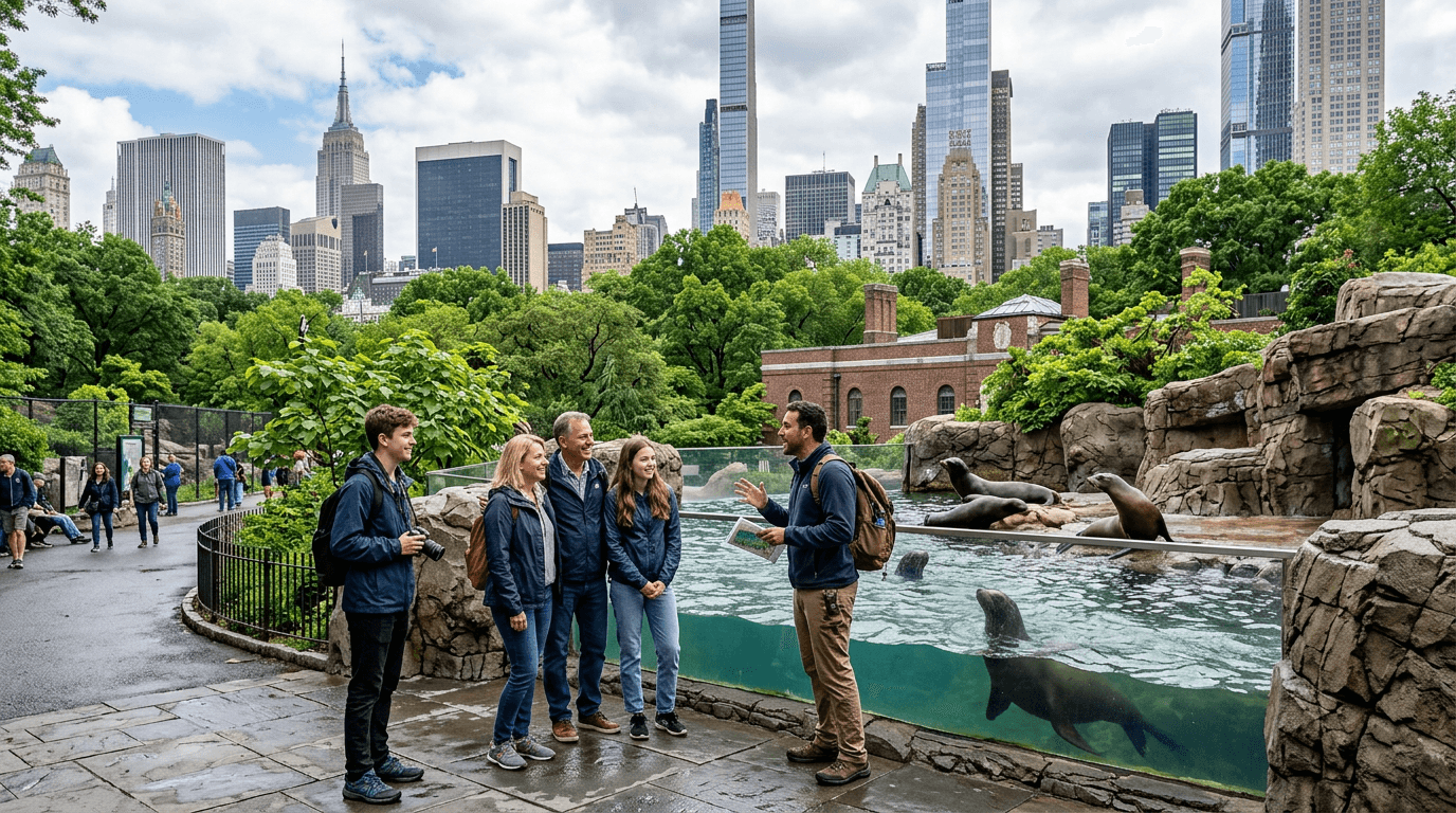 Visit Central Park Zoo & 3h Manhattan Walking Tour
