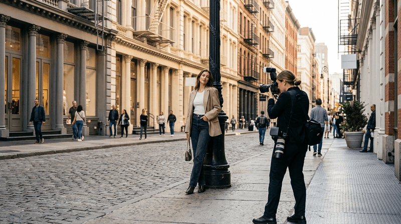 Styled Photoshoot in SOHO in New York City