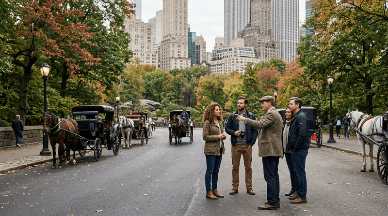 Central Park Horse Carriage Ride Short Loop (Up to 4 Adults)