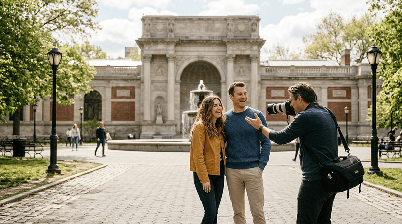 NYC Professional Photoshoot and Walking Tour with Private Guide