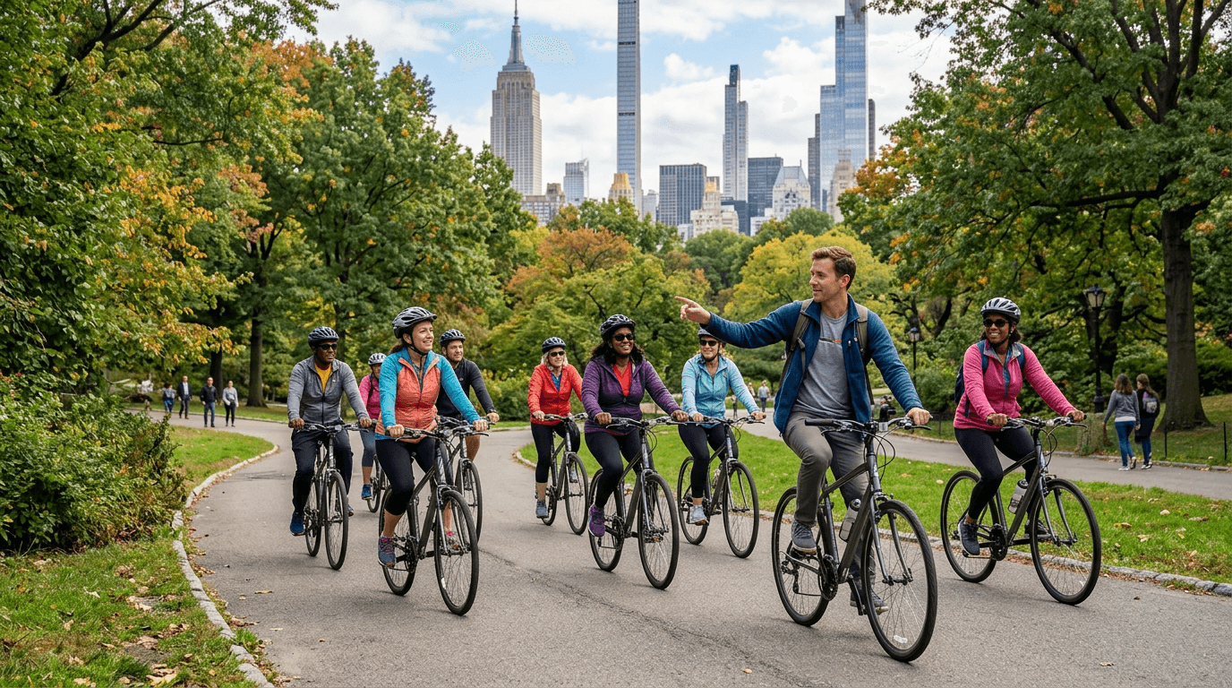 Central Park Bike Tour in Spanish or English