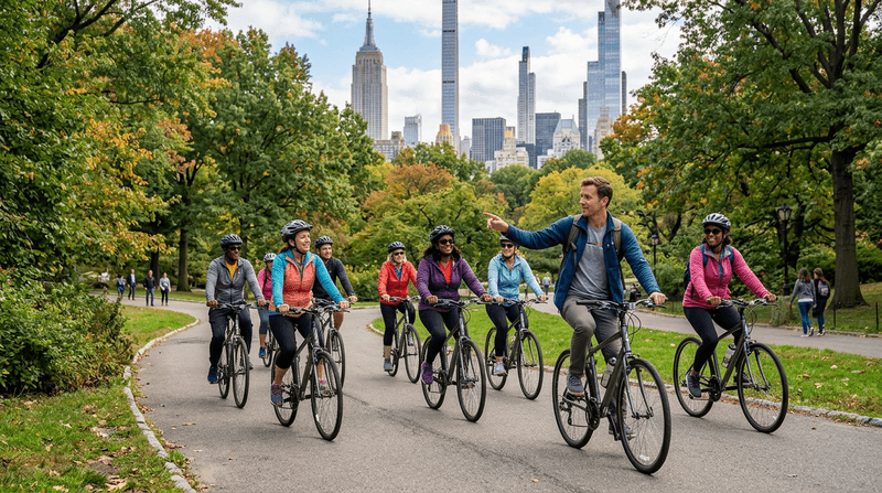 Central Park Bike Tour in Spanish or English