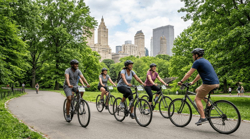 Manhattan and Brooklyn Bridge Bike Rental