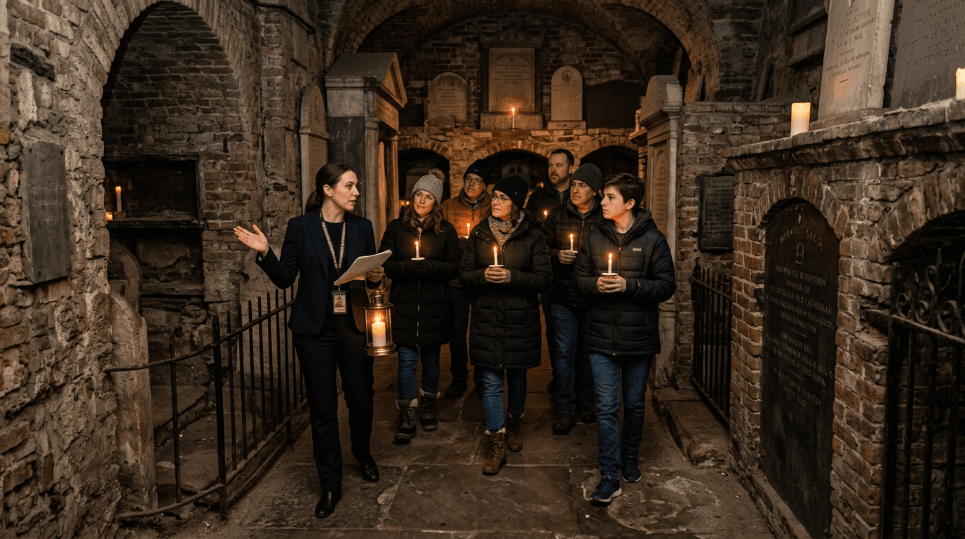 New York Catacombs by Candlelight